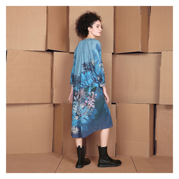EVENIYA COTTON CHECK DRESS