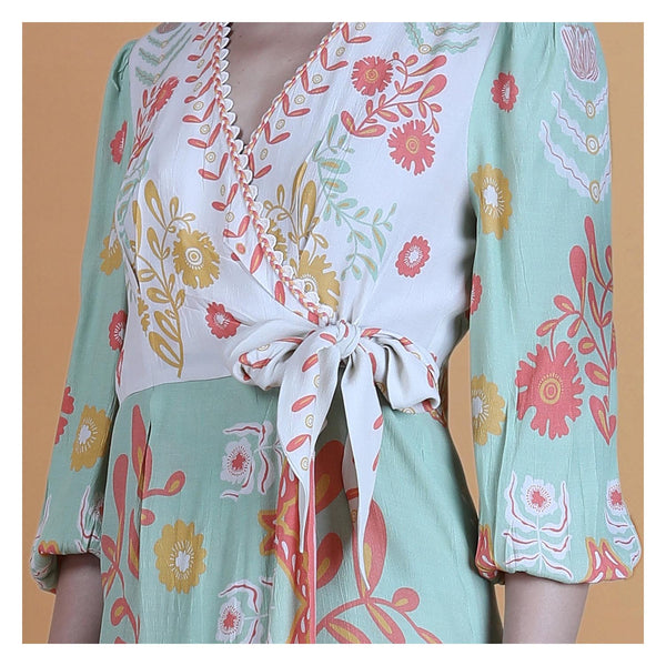 SAFREEN WRAP DRESS