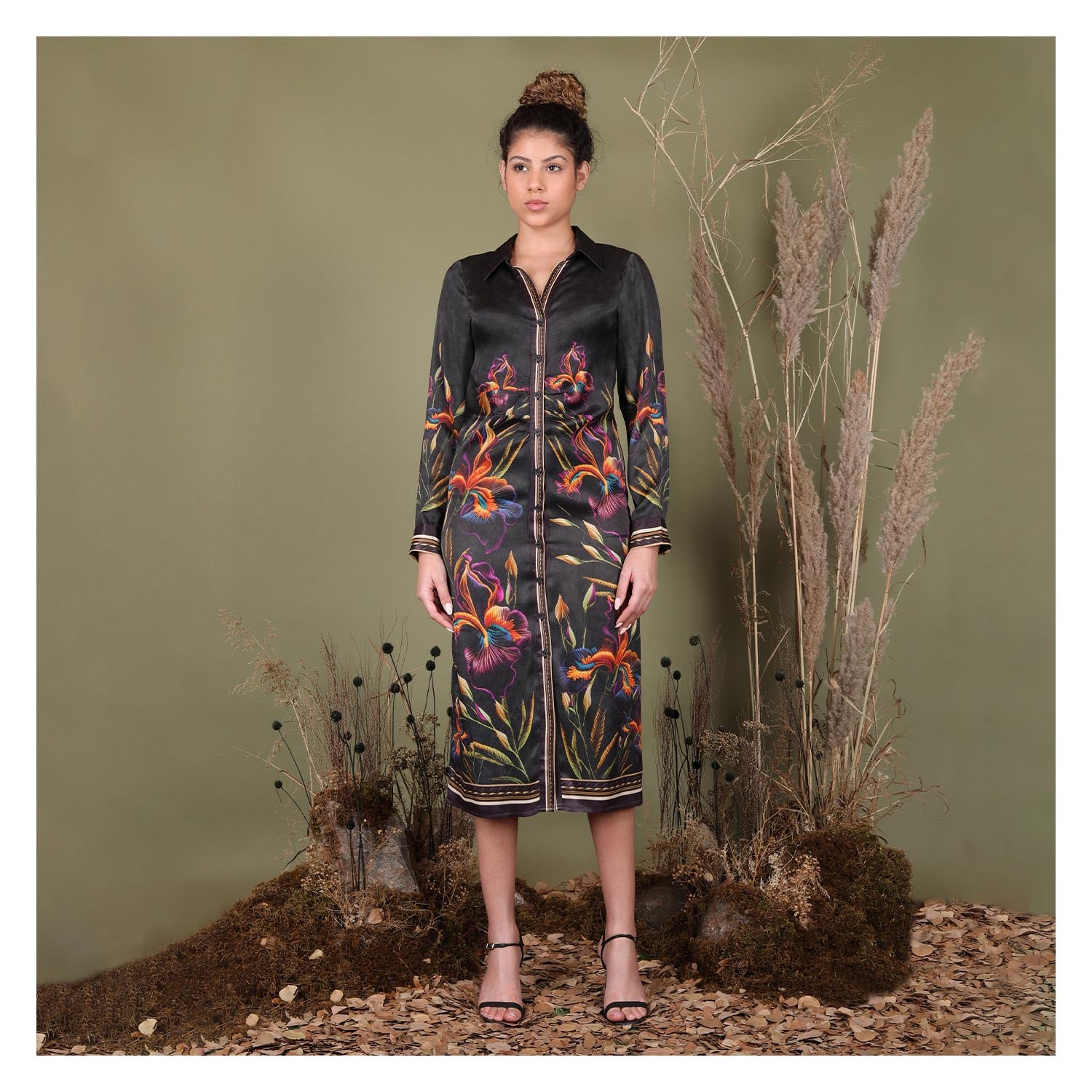 long sleeve shirt dress uk FERLINA SHIRT DRESS – bl-nk london