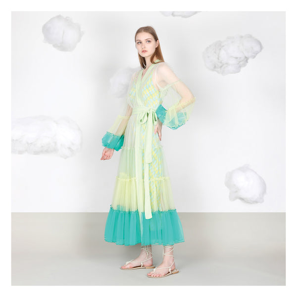 SUVENIA WRAP DRESS WITH CAMY