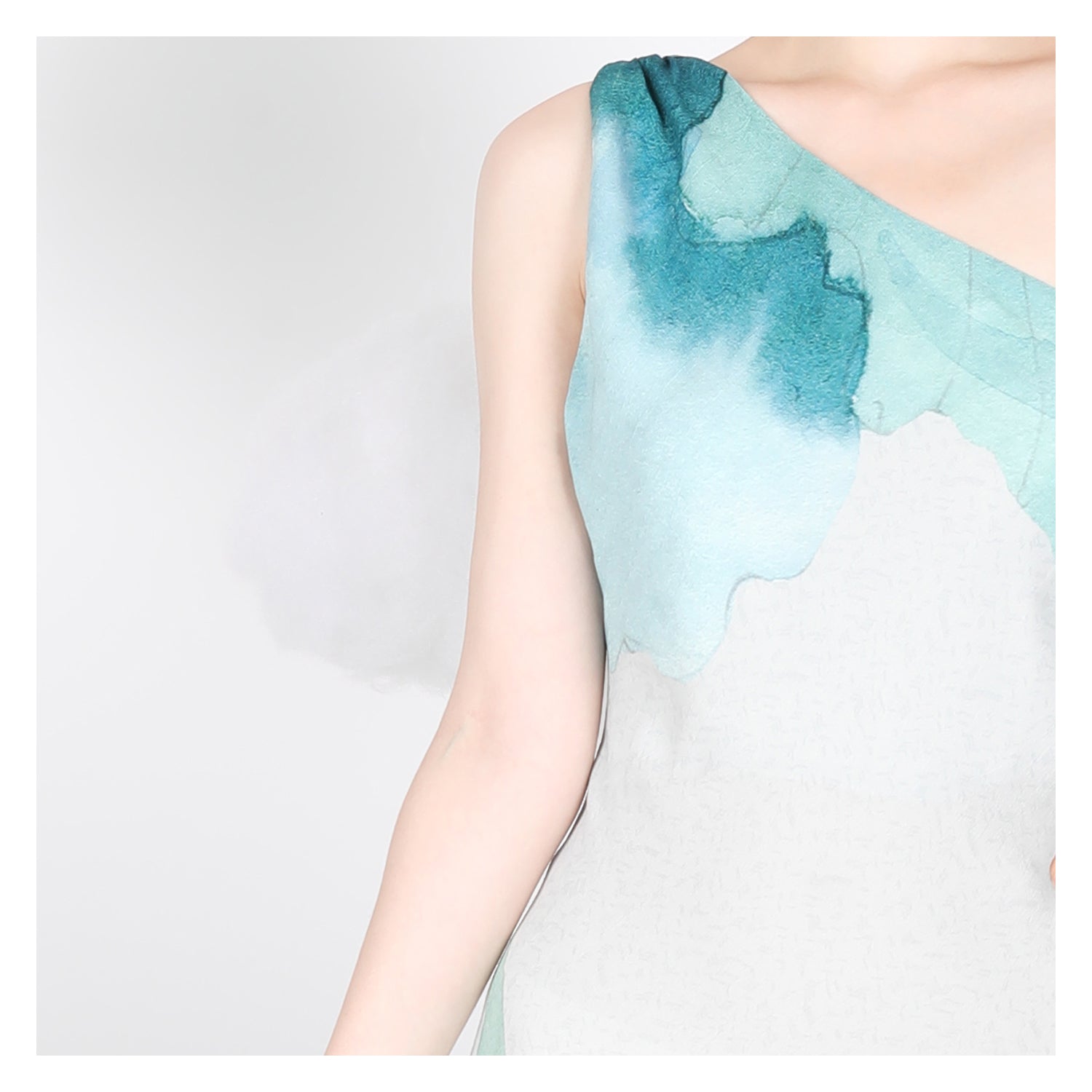 bl-nk carilena one-shoulder maxi dress CARILENA DRESS | One-Shoulder Statement Dress | Back Detail