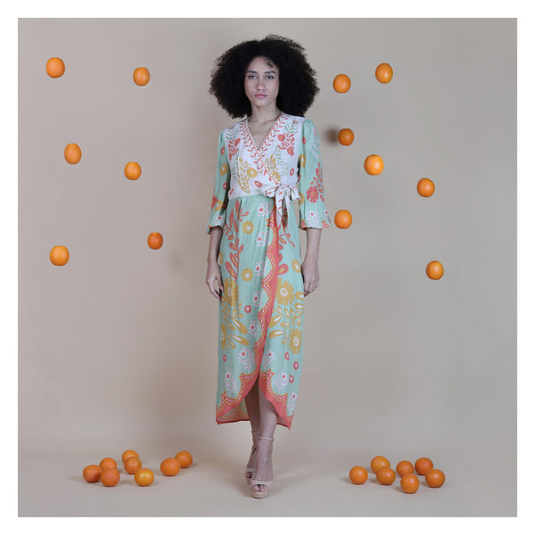 SAFREEN WRAP DRESS