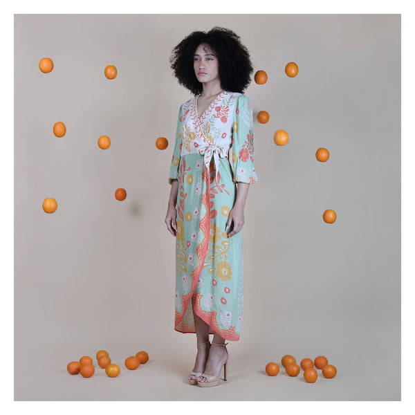 SAFREEN WRAP DRESS