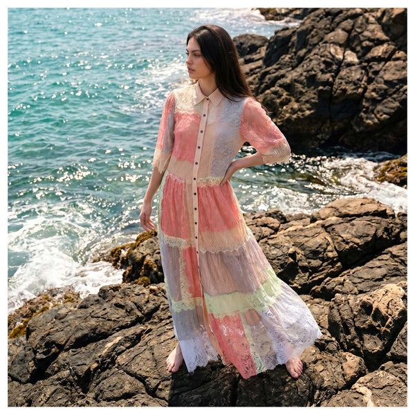 Rustica Shirt Dress | Button-Down Relaxed Fit Midi Dress