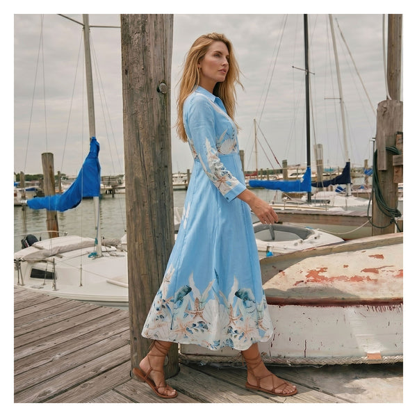 FRAGRANCE SHIRT DRESS WITH CAMY