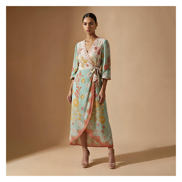 SAFREEN WRAP DRESS